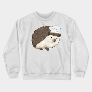 Hedgehog Cook Chef hat Crewneck Sweatshirt